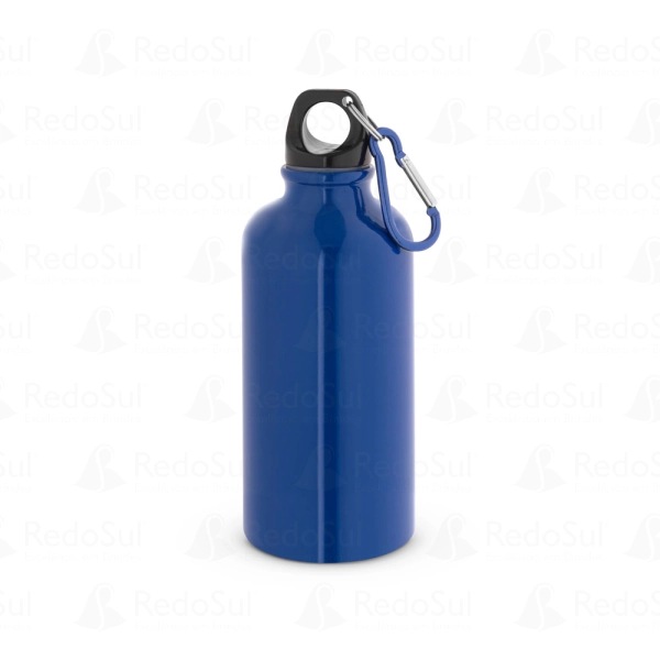 Squeeze personalizado em aço inox com mosquetão 560 ml